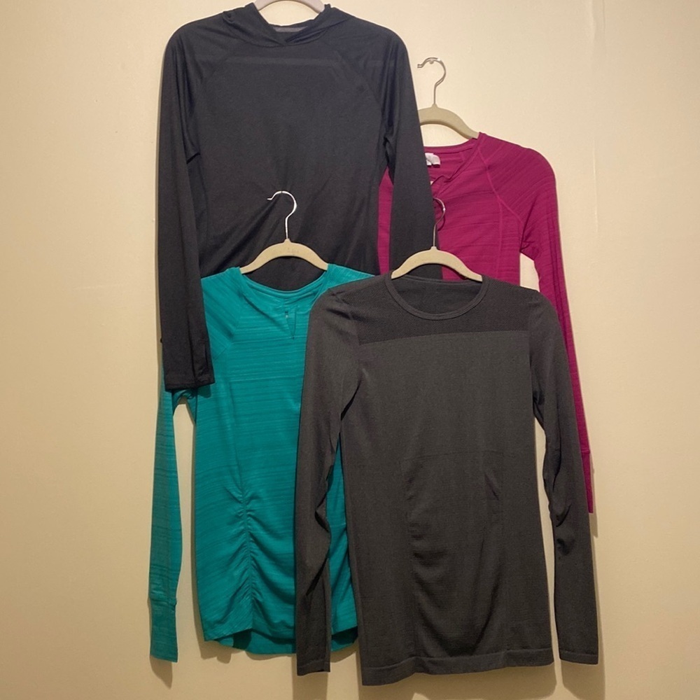 FILA & FABLETICS & ATHLETA LONG SLEEVE TOP . Size Xs & S . Set
